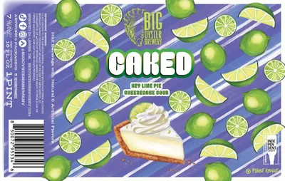 Caked Key Lime Pie Cheesecake Sour label