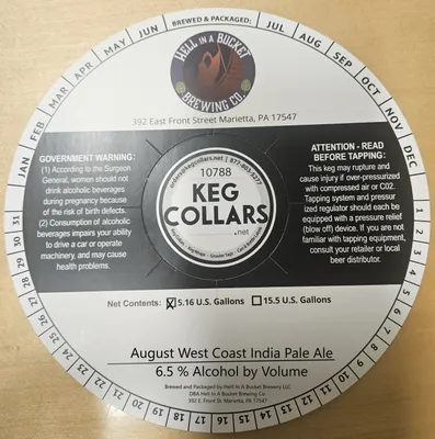 August West Coast India Pale Ale label