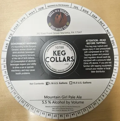 Mountain Girl Pale Ale label