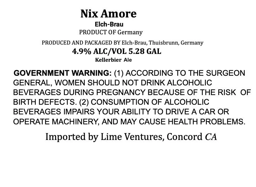 Nix Amore label