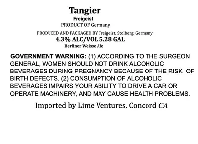 Tangier label