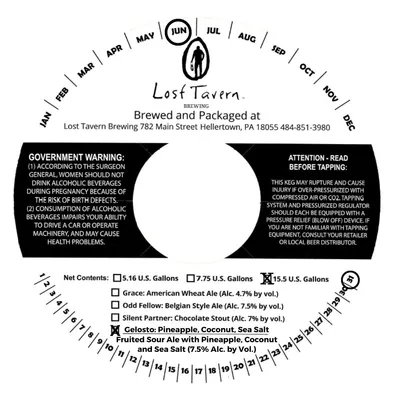 Gelosto: Pineapple, Coconut, Sea Salt label