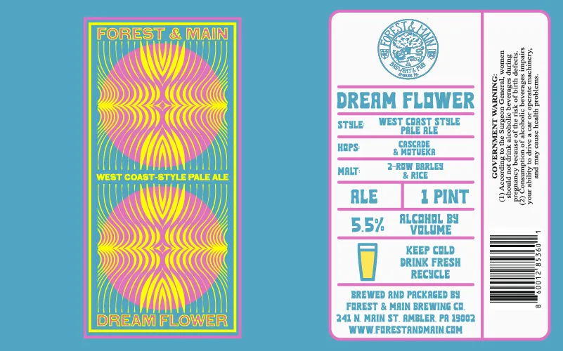 Dream Flower label art — DREAM FLOWER