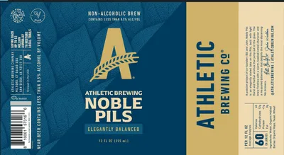 Athletic Brewing Noble Pils label