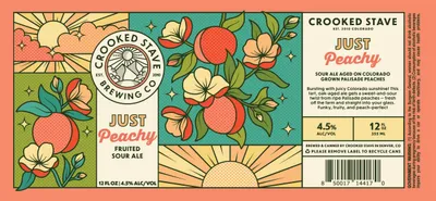 Just Peachy label