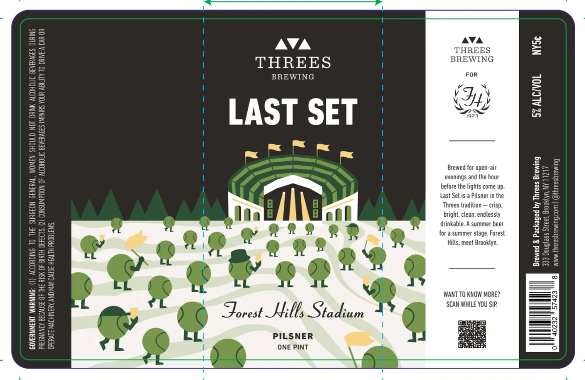 Last Set Pilsner label art — LAST SET PILSNER
