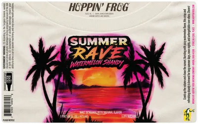 Summer Rave Watermelon Shandy label