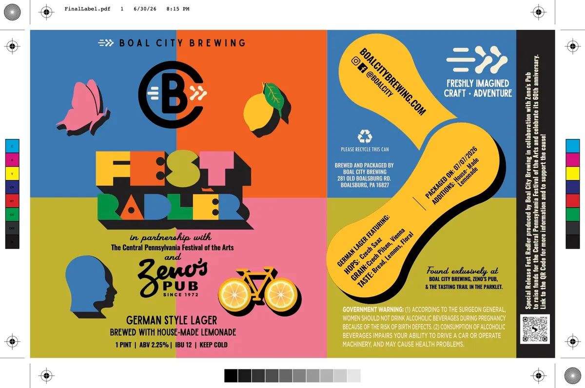 Fest Radler label art — FEST RADLER