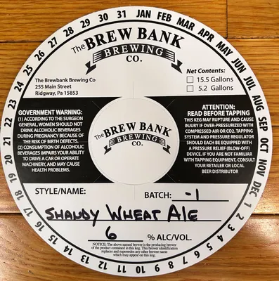 Shandy Wheat Ale label