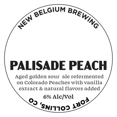 Palisade Peach label