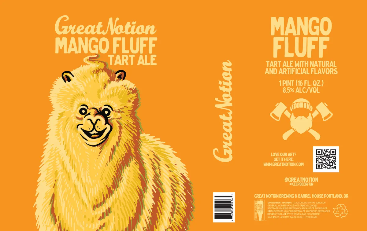 Mango Fluff label art — GREAT NOTION