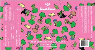 HDHC Broccoli Special Reserve label