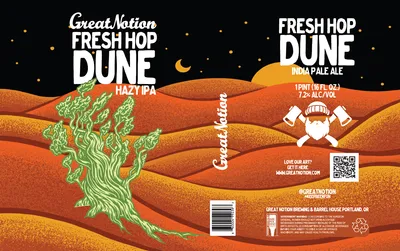 Fresh Hop Dune label