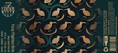 Fuzzy Flightless Birds label
