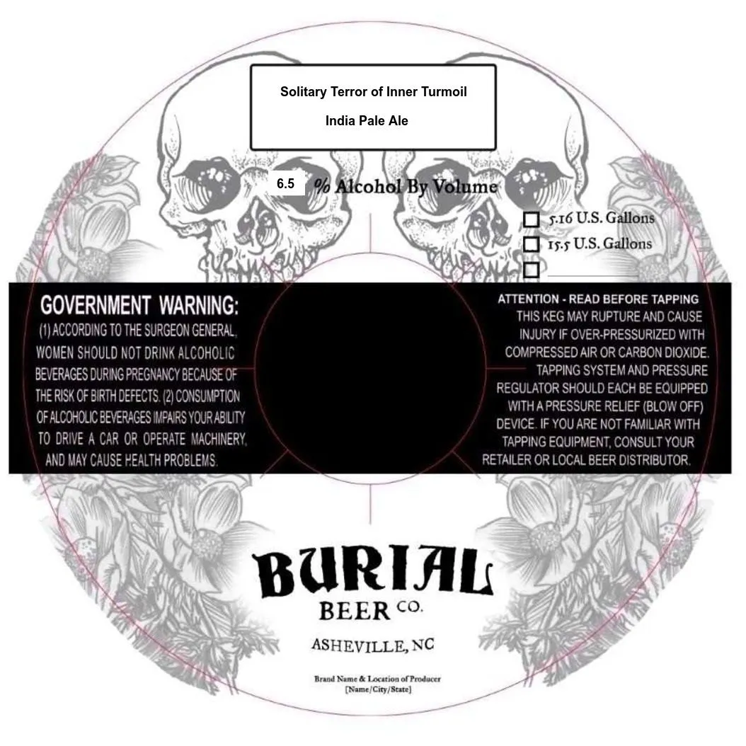 Solitary Terror of Inner Turmoil — full label as filed with TTB