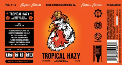 Tropical Hazy label