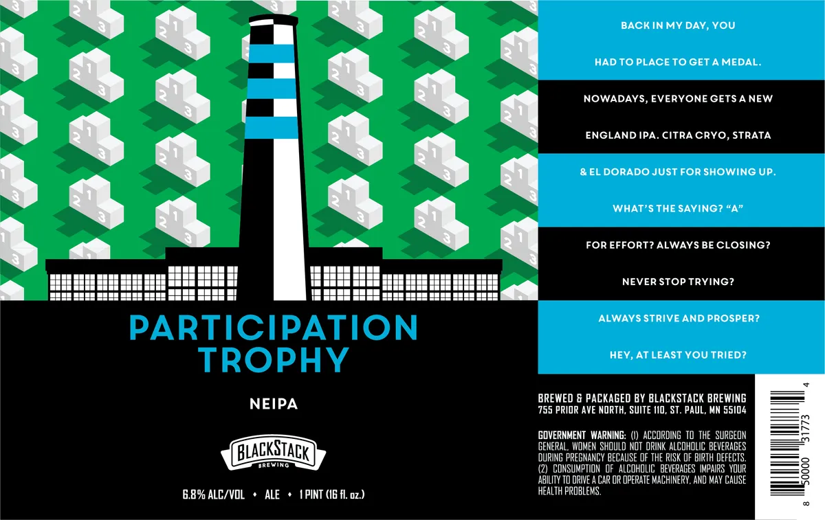 Participation Trophy — full label as filed with TTB
