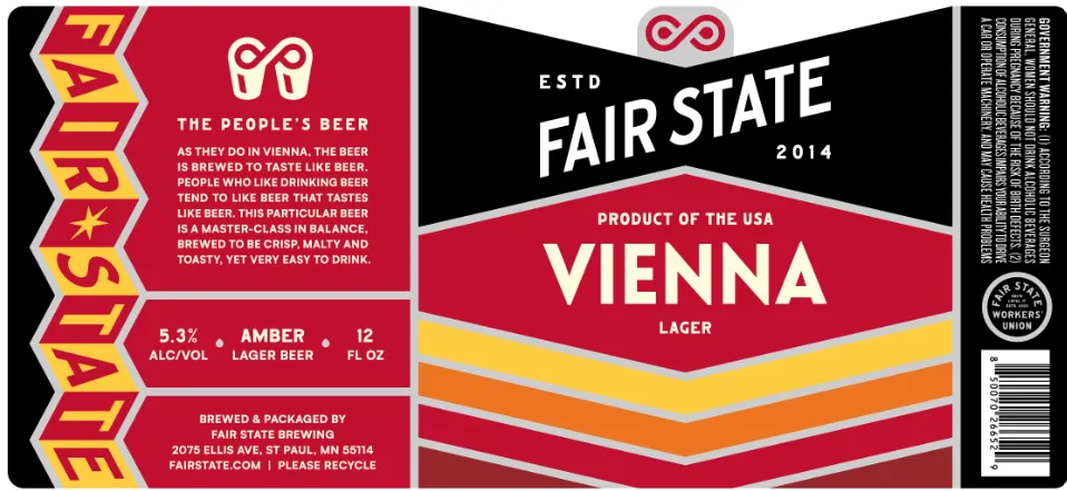 Vienna Lager label