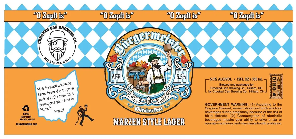 Bürgermeister label art — BURGERMEISTER
