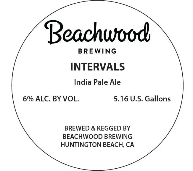 Intervals label art — BEACHWOOD