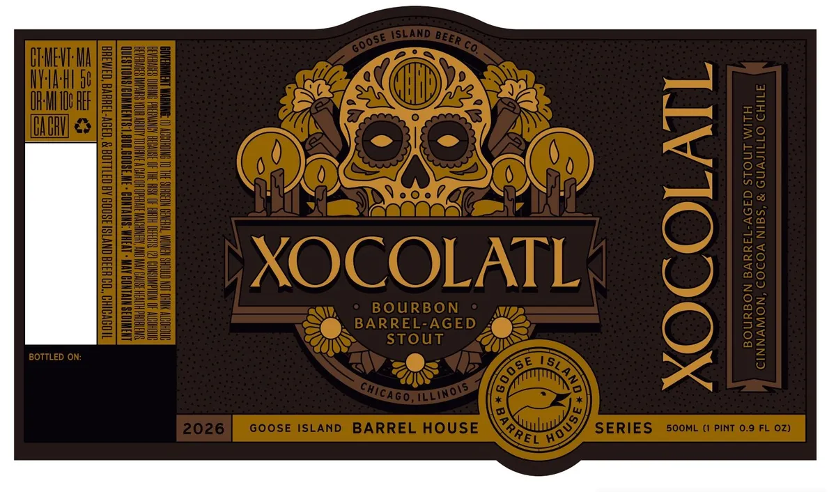 Xocolatl label art — GOOSE ISLAND BEER CO.