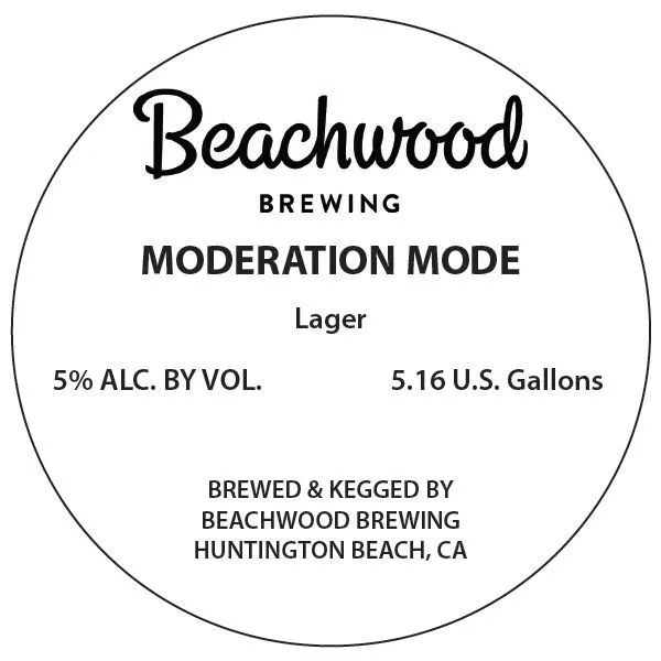Moderation Mode label art — BEACHWOOD
