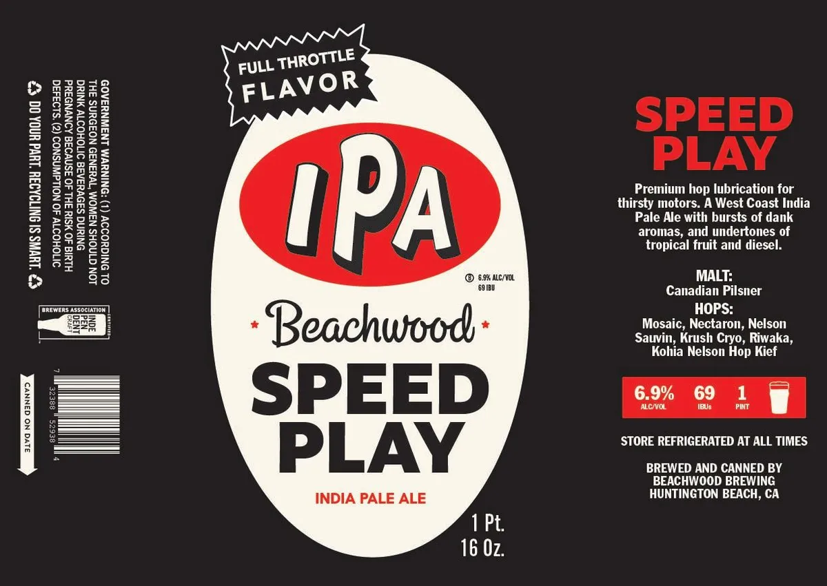 Speed Play label art — BEACHWOOD
