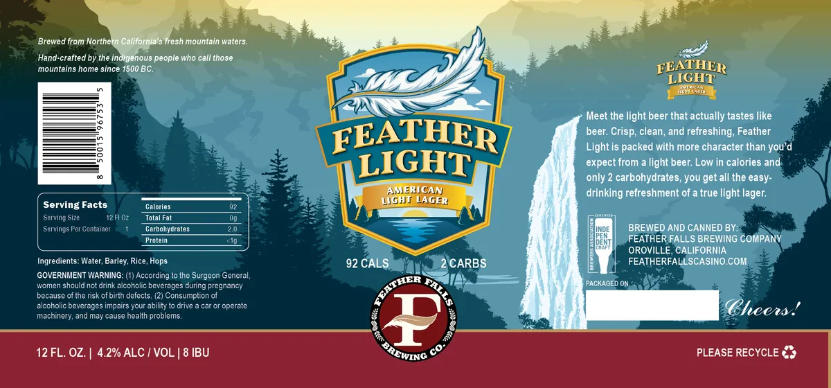 Feather Light — full label as filed with TTB