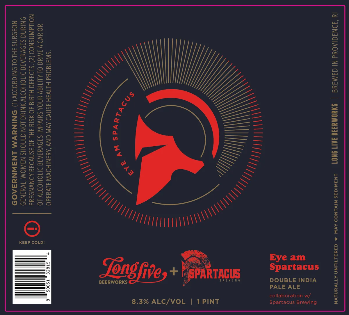 Eye Am Spartacus label art — EYE AM SPARTACUS
