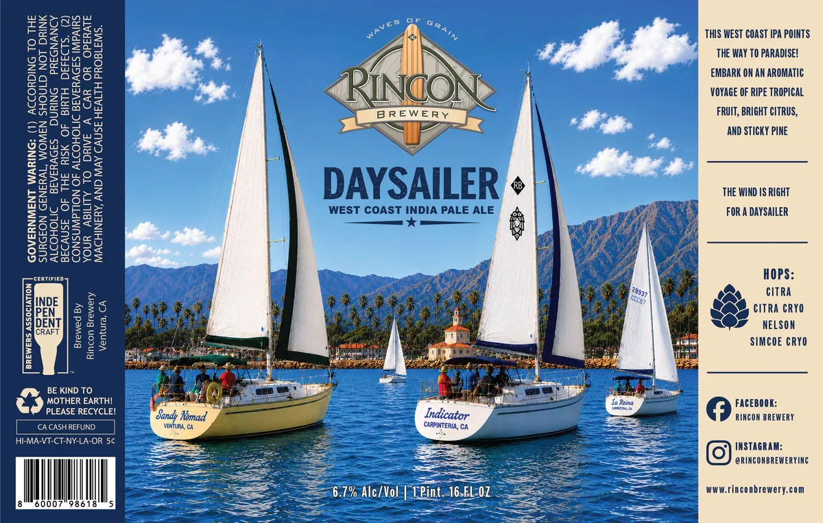 Daysailer label art — DAYSAILER