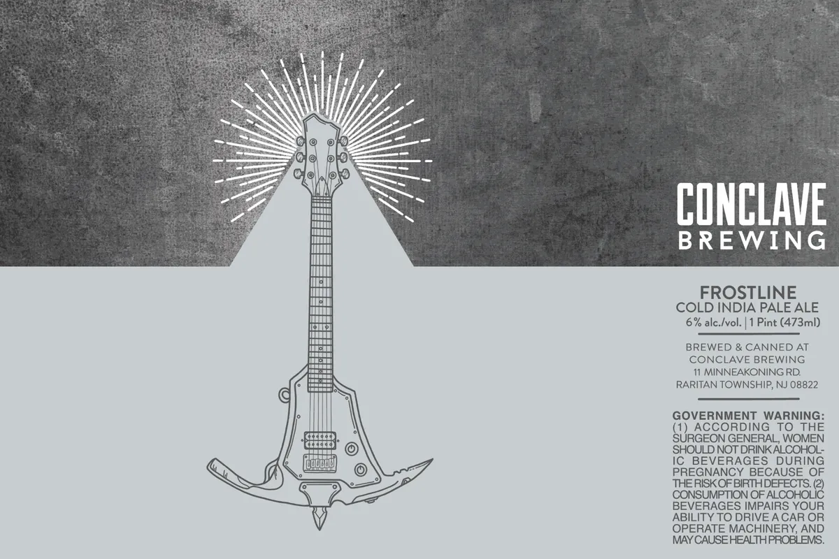 Frostline label art — CONCLAVE BREWING