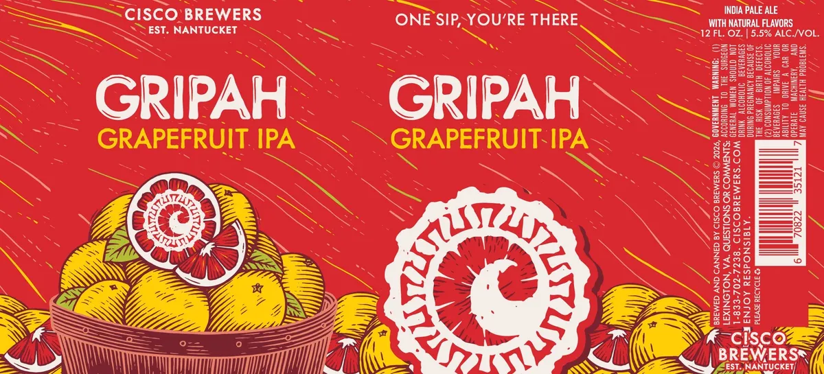 Gripah label art — CISCO BREWERS