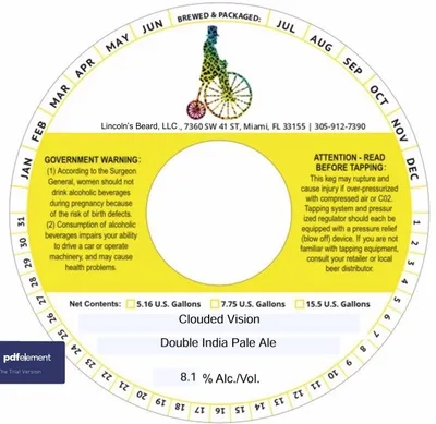 Clouded Vision label