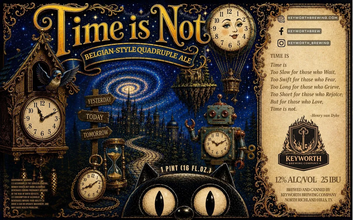 Time Is Not label art — TIME IS NOT