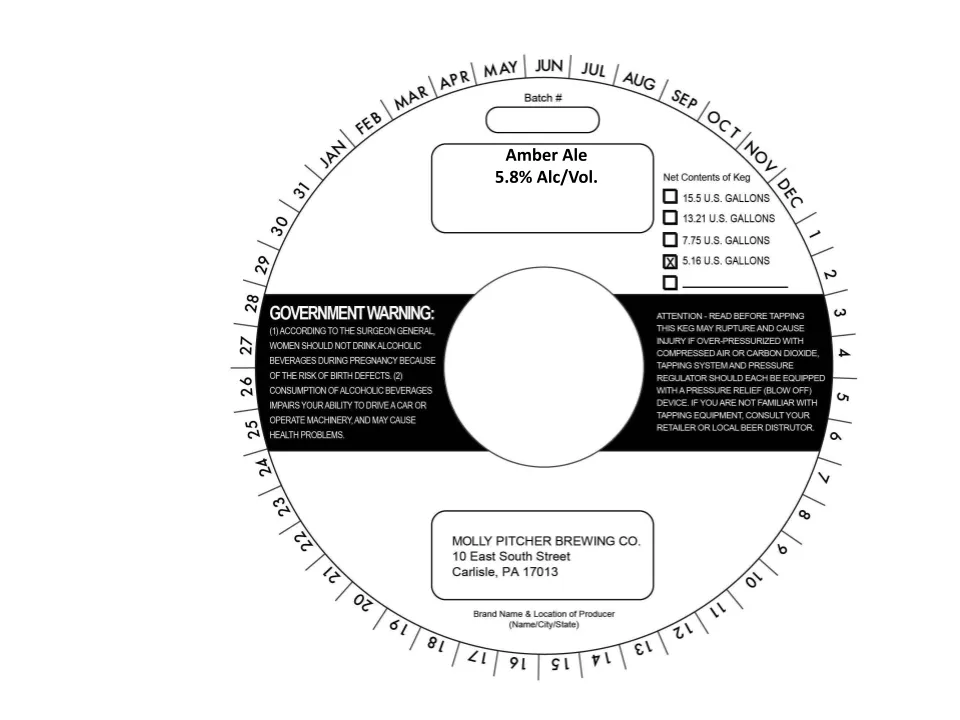 Amber Ale — full label as filed with TTB