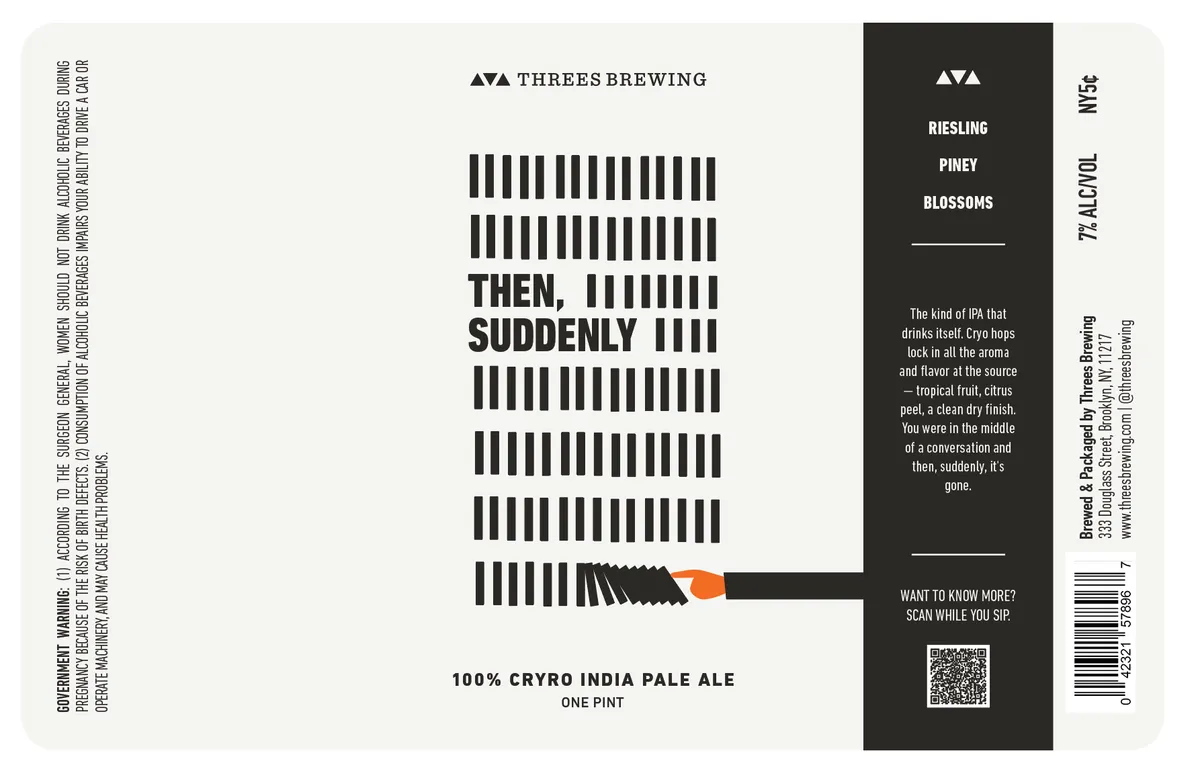 Then, Suddenly — full label as filed with TTB