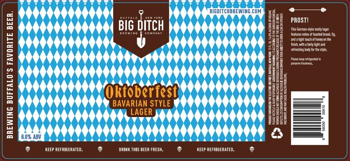 Oktoberfest Bavarian Style Lager label