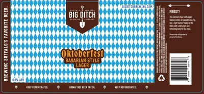 Oktoberfest Bavarian Style Lager label
