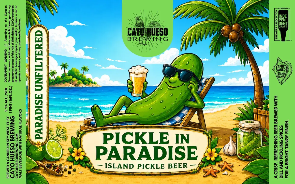 Pickle In Paradise — full label as filed with TTB