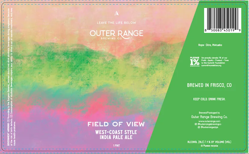 Field of View label art — FIELD OF VIEW
