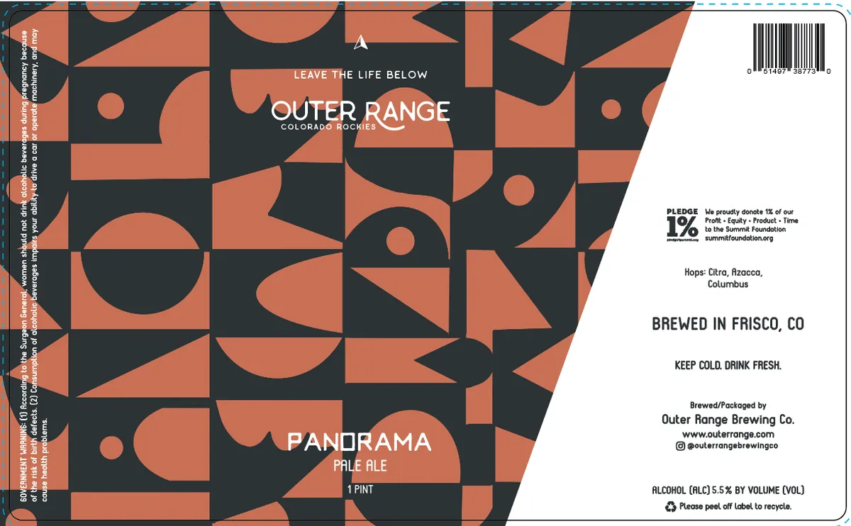 Panorama — full label as filed with TTB
