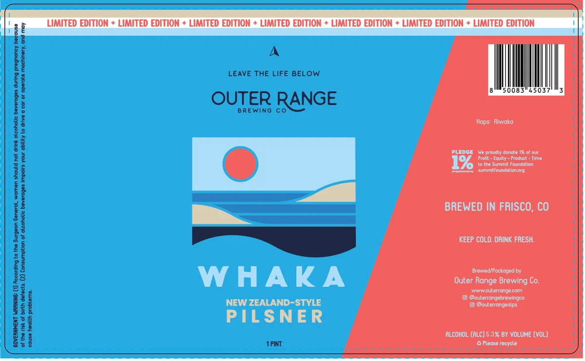 Whaka — full label as filed with TTB