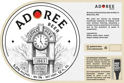 1883 German Style Pilsner label