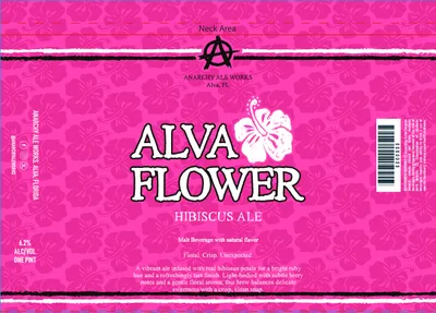 Alva Flower label