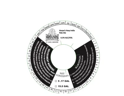Harpo's Hazy India Pale Ale label
