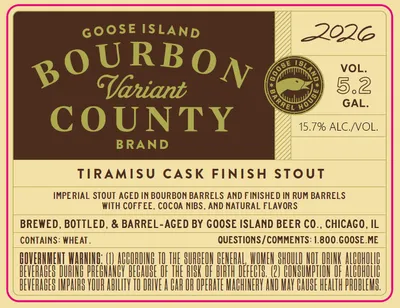 Bourbon County Brand Tiramisu Cask Finish Stout label