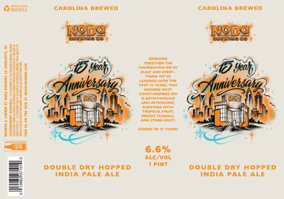 15 Year Anniversary label