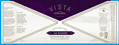 Le Saison Blackberries label