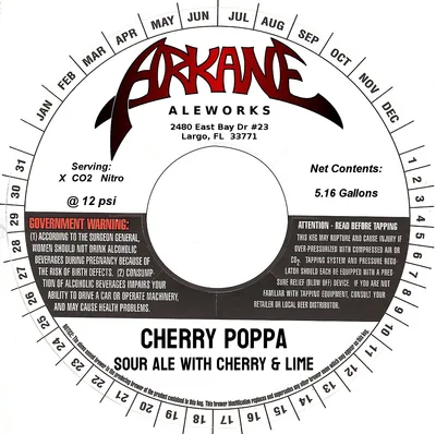 Cherry Poppa label