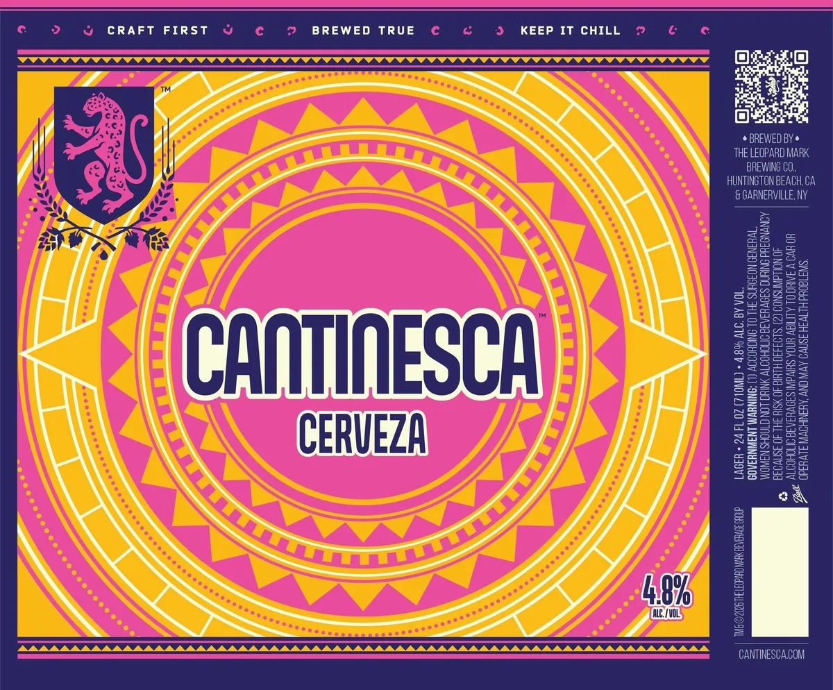 Cantinesca Cerveza label art — CANTINESCA